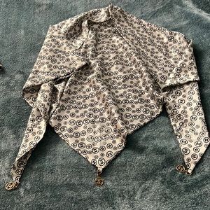 Gorgeous satin “CHANEL” scarf ( not authentic)